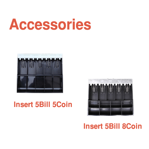 Removable bill & Coin dividers, Point of Sale Cash Drawer